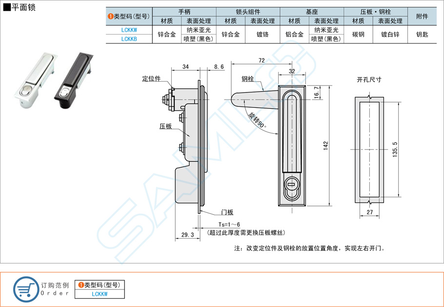 鋅合金平面鎖的表面處理工藝有哪些