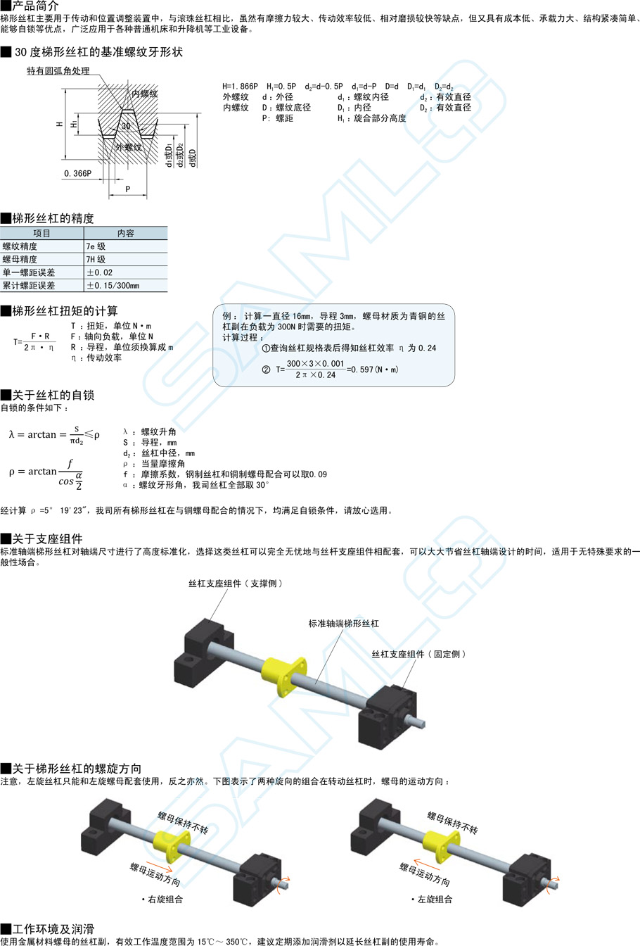 梯形絲杠螺母-切邊法蘭型功能說(shuō)明