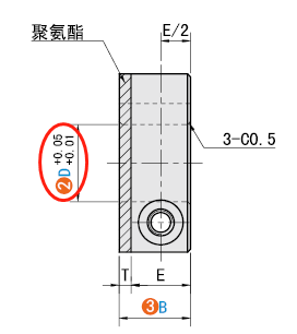 D（適配軸徑）