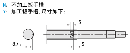 扳手槽加工