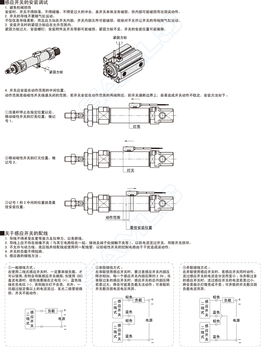 磁性開關(guān)DSH安裝調(diào)試