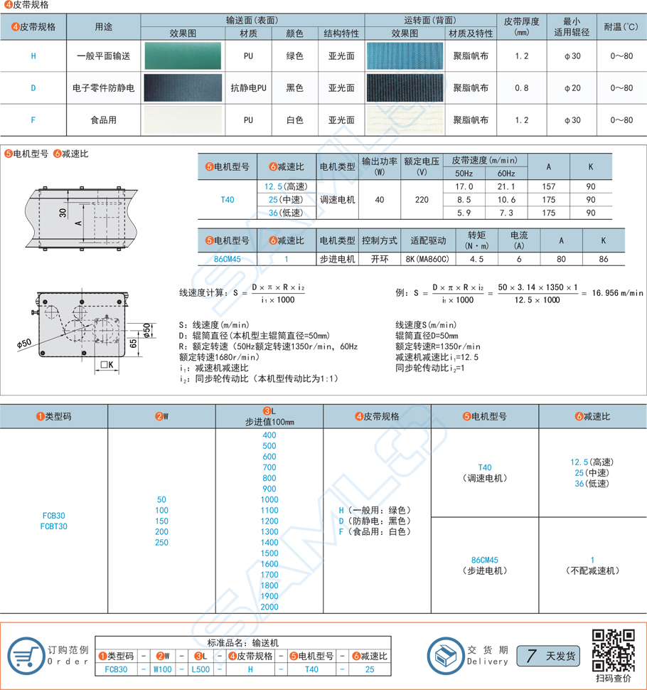 平皮帶輸送機(jī)-中間驅(qū)動(dòng)型號(hào)